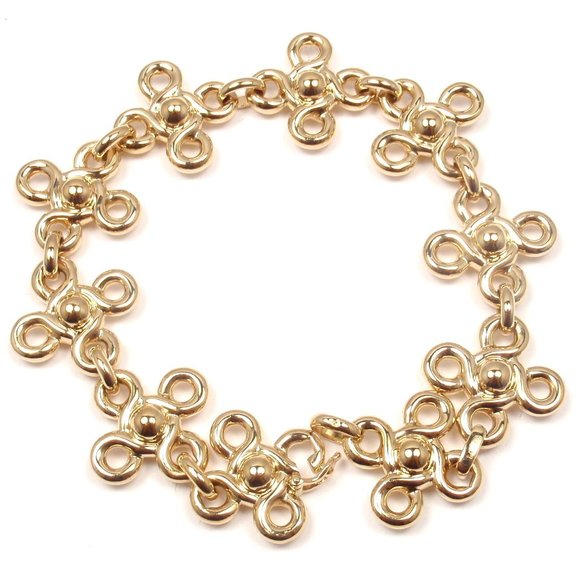 Rare! Authentic Chanel 18k Yellow Gold Diamond Bracelet Papers - Picture 4 of 11